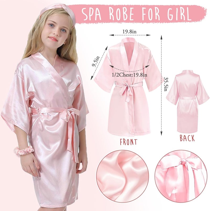 Golray Gifts for Teen Girls Kids -13 Pcs Teenage Girl Basket with Satin Pillowcase/Spa Robe/Journal/Mug, Christmas Birthday Gifts Set for Women Daughter Sister Tween Toy Age 10 11 12 14-18 - Image 3
